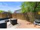 Private fenced backyard featuring a deck area with seating at 507-C 2Nd Ave. N, North Myrtle Beach, SC 29582