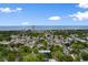 Aerial view of a neighborhood and house with address 5622 Tern Drive near the ocean at 6001 South Kings Hwy., Myrtle Beach, SC 29575