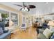 Open-concept living room and dining area with natural light and coastal decor at 6001 South Kings Hwy., Myrtle Beach, SC 29575