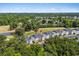 Aerial shot of the condo complex surrounded by lush trees with golf course and pond nearby at 650 River Oaks Dr. # 46I, Myrtle Beach, SC 29579