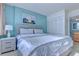 Cozy main bedroom with closet and access to the main bathroom at 9400 Shore Dr. # 523, Myrtle Beach, SC 29572