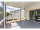 Relaxing screened porch with sliding glass doors and backyard view at 9569 Indigo Club Dr., Murrells Inlet, SC 29576