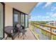 Inviting balcony view complete with seating, overlooking the river at 101 Ocean Creek Dr. # Dd7, Myrtle Beach, SC 29572