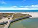 Panoramic ocean view showing beach access and boardwalk at 101 Ocean Creek Dr. # Dd7, Myrtle Beach, SC 29572