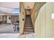 Exterior stairway leads to an upper level, with partial view of backyard and patio area at 1014 Thomas Ave., North Myrtle Beach, SC 29582