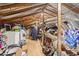 Spacious attic offering storage space, with exposed beams, ducts, and a well-lit interior at 113 Woodland Dr., Murrells Inlet, SC 29576
