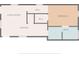 Real estate floor plan showcasing the layout of rooms including living room, kitchen, bedroom and bath at 113 Woodland Dr., Murrells Inlet, SC 29576
