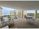 Enjoy ocean views from this spacious balcony with seating area at 125 South Dunes Dr., Pawleys Island, SC 29585