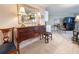 Stylish living room showcasing a console table and decor at 125 South Dunes Dr., Pawleys Island, SC 29585