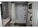 Updated bathroom featuring a shower-tub combo, modern vanity, and stylish decor at 1266 River Oaks Dr. # 12-F, Myrtle Beach, SC 29579