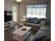 Inviting living area with a comfy sectional, coastal-themed decor, and natural light at 1266 River Oaks Dr. # 12-F, Myrtle Beach, SC 29579