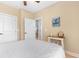 Bedroom with ensuite bath, and view to another room at 144 Puffin Dr. # 3C, Pawleys Island, SC 29585