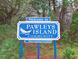 Welcoming entrance sign to the Pawleys Island Community, oldest seaside resort in America at 144 Puffin Dr. # 3C, Pawleys Island, SC 29585