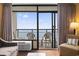 Balcony overlooking the ocean, featuring seating and direct access from the living room at 1501 S Ocean Blvd. # 1231, Myrtle Beach, SC 29577
