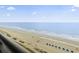 Stunning ocean view showing the beach, ocean, and blue umbrellas at 1501 S Ocean Blvd. # 1231, Myrtle Beach, SC 29577