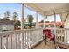 Enclosed patio with an open view of the parking lot and building beyond at 193 Charter Dr. # E7, Longs, SC 29568