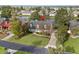 An aerial view of a home near a lake, showcasing the property's serene setting and neighborhood at 2170 Deerfield Ave., Surfside Beach, SC 29575