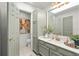 Well-lit bathroom features a vanity with marble countertop and ample storage space at 2170 Deerfield Ave., Surfside Beach, SC 29575
