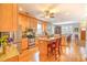 Well-equipped kitchen with stainless steel appliances, granite countertops, and hardwood flooring at 305 Goddard Ln., Murrells Inlet, SC 29576