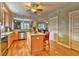 Bright kitchen with stainless steel appliances, island, and open layout at 305 Goddard Ln., Murrells Inlet, SC 29576