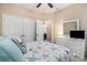 Bright bedroom with a white dresser and a beachy theme at 325 Galway Ct., Longs, SC 29568