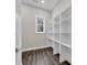 Pantry with a window and white shelving at 3995 Tillmond Dr., Conway, SC 29526