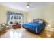 Bedroom with hardwood floors, large window, and a king size bed at 44 Hamby Dr., Pawleys Island, SC 29585