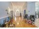 Spacious foyer with hardwood floors, high ceilings, and natural light at 44 Hamby Dr., Pawleys Island, SC 29585