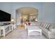 Open living area with tile floors and ample seating perfect for entertaining at 44 Hamby Dr., Pawleys Island, SC 29585