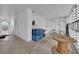 Bright unfinished basement space with white walls and concrete floors, ideal for storage or future customization at 476 Lakeshore Dr., Pawleys Island, SC 29585
