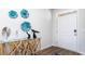 Bright entryway featuring a decorative console table with stylish accents and light wood flooring at 738 Chazen Way, Longs, SC 29568