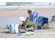 A Personal relaxing on a beach chair enjoying book on a sunny day at 75-4 Weehawka Way # 4, Pawleys Island, SC 29585