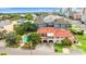 Stunning aerial view of the Mediterranean-style home with a pool and red tile roof at 807 N Waccamaw Dr., Murrells Inlet, SC 29576