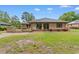 Inviting backyard with a spacious deck, beautiful landscaping, and mature trees at 8207 Timber Ridge Rd., Conway, SC 29526