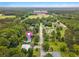 Aerial view of a home nestled within lush greenery, conveniently located near a public park at 96 Middleton Rd., Andrews, SC 29510