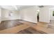 Bright living room with new wood floors, fresh paint, and a ceiling fan at 96 Middleton Rd., Andrews, SC 29510