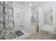 Bathroom with shower and tub in the corner at 9831 Winchester Ct., Murrells Inlet, SC 29576