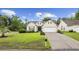 Charming single-story home with a well-manicured lawn, black mulch, and an attached garage at 9831 Winchester Ct., Murrells Inlet, SC 29576