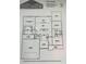 House floor plan with dimensions at Tbd 7 Duford Rd., Nichols, SC 29581