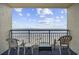 Enjoy the beach views from your condo's private balcony, with seating to relax and soak in the scene at 1105 S Ocean Blvd. # 724, Myrtle Beach, SC 29577