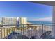 Scenic balcony view overlooking the ocean, beach, and surrounding beachfront condos at 1207 South Ocean Blvd. # 51106, Myrtle Beach, SC 29577