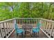 Charming balcony with wrought iron table and chairs overlooking lush greenery at 1221 Tidewater Dr. # 2811, North Myrtle Beach, SC 29582