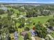 This aerial view shows the property nestled next to a lush green golf course at 1590 Landing Rd., Myrtle Beach, SC 29577