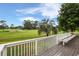 Stunning golf course views from the wooden deck at 1590 Landing Rd., Myrtle Beach, SC 29577