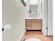 Bathroom featuring a wooden vanity and mirror at 17 South Oak Dr., Surfside Beach, SC 29575