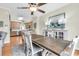 Charming dining area featuring a stylish table, chairs, and elegant decor at 17 South Oak Dr., Surfside Beach, SC 29575