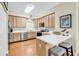 Modern kitchen featuring stainless steel appliances and a breakfast bar at 17 South Oak Dr., Surfside Beach, SC 29575