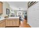 Open-concept layout connecting the kitchen, dining, and living areas at 17 South Oak Dr., Surfside Beach, SC 29575