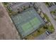 Aerial view of the community tennis and sports courts at 1891 Colony Dr. # 15 J, Surfside Beach, SC 29575