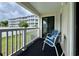Balcony with views of well-kept grassy area and surrounding buildings at 191 Maison Dr. # B-123, Myrtle Beach, SC 29572